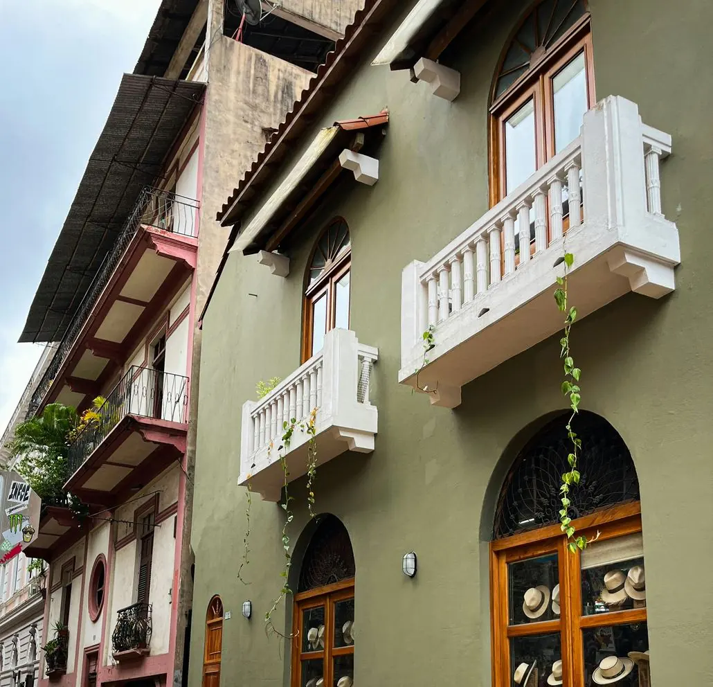 Panama hat shop storefront in Casco Viejo